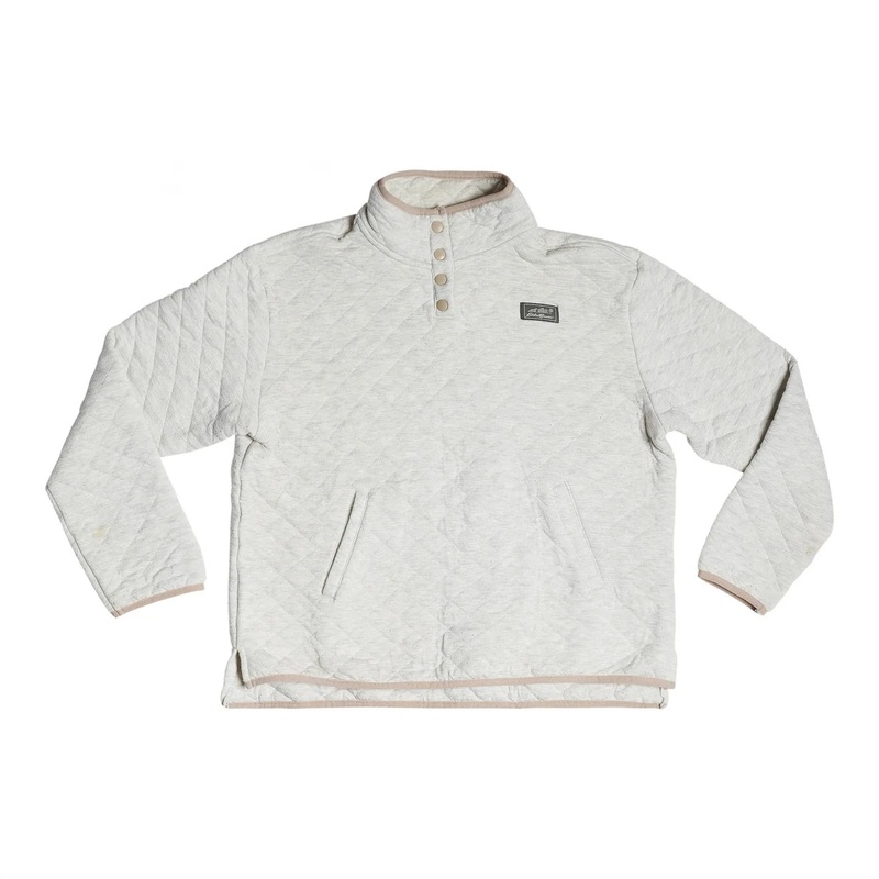 Eddie Bauer Midweight Quarter Snap Mock Quilted Pullover