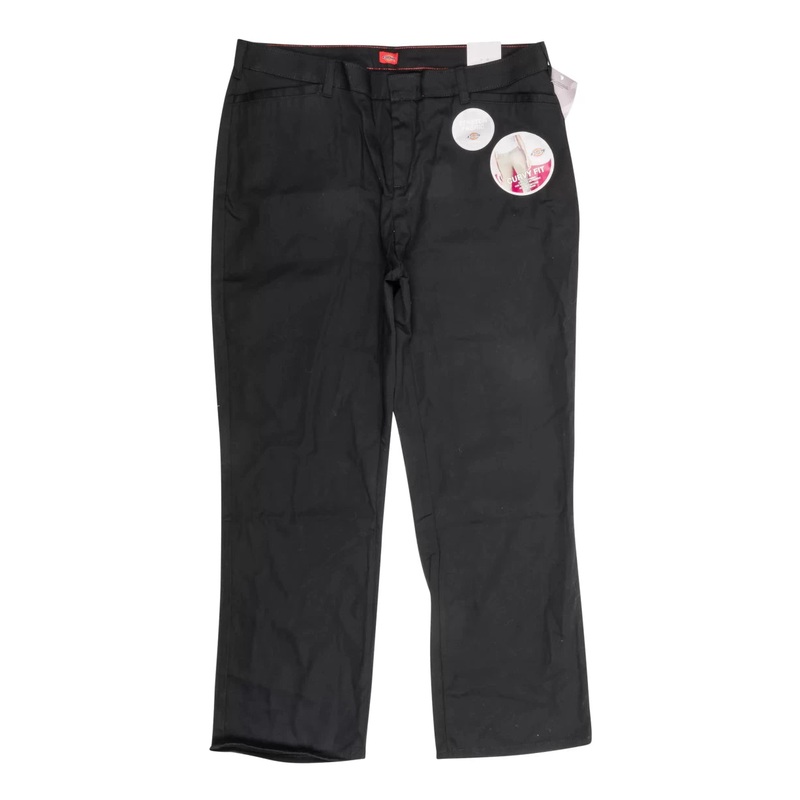 Dickies Curvy Fit Straight Leg Stretch Twill Pants - Women's