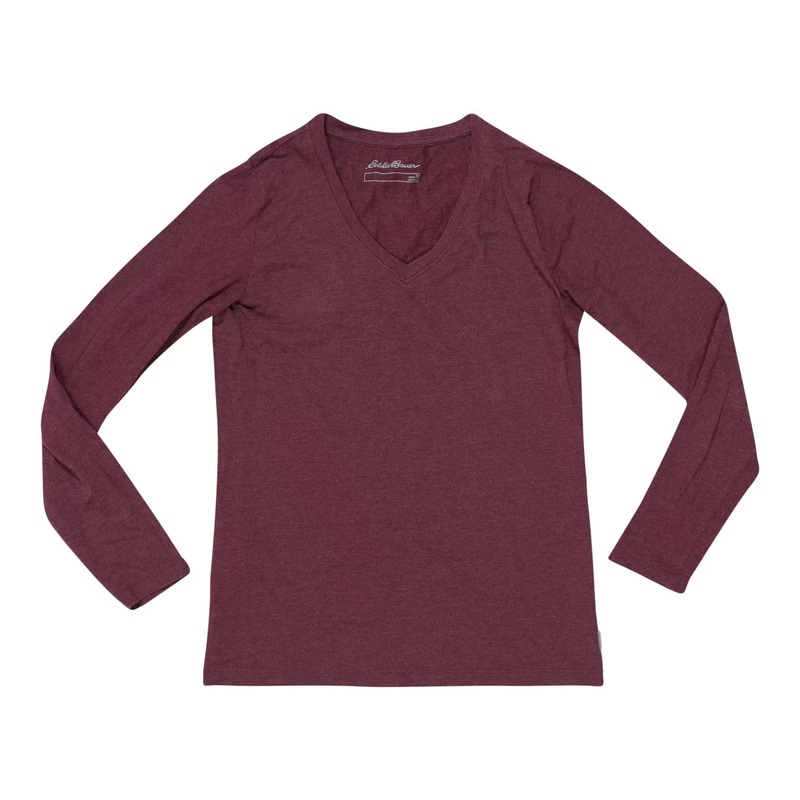 Eddie Bauer Long-Sleeve V-Neck T-Shirt