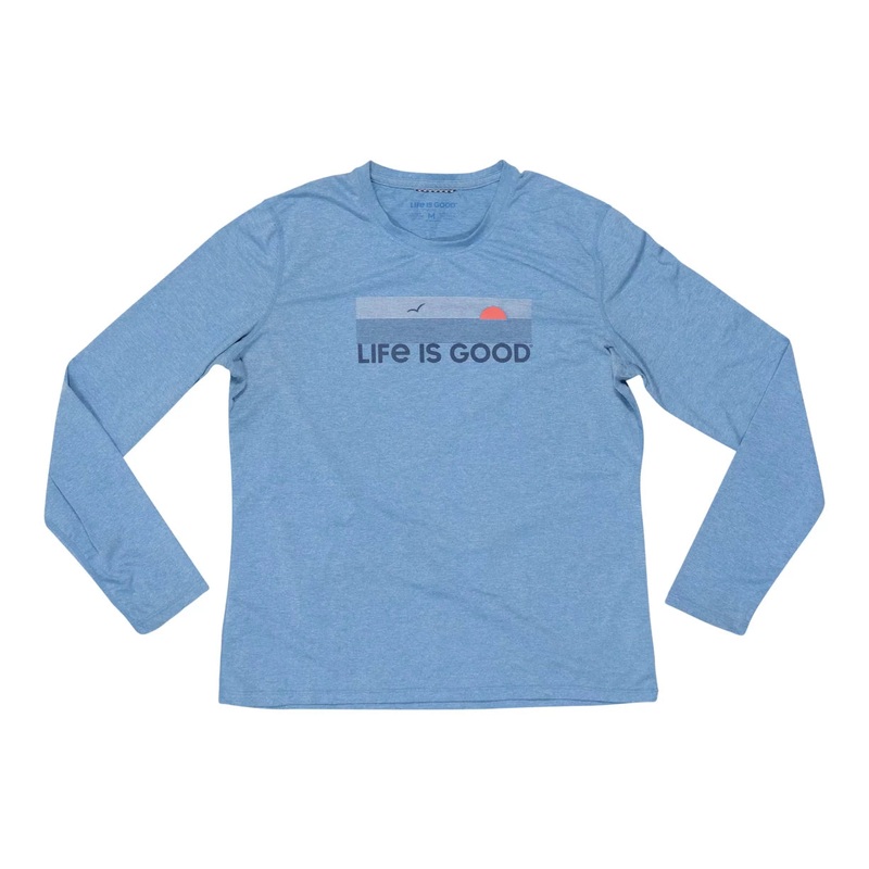 LIFE IS GOOD Active Linear Oceanview LS Tee - Women's