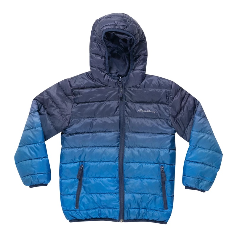 Eddie Bauer Reversible Down Hooded Jacket