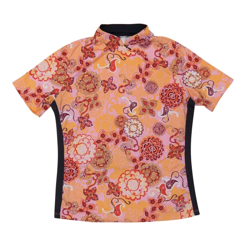 Terry Short Sleeve Zip Neck Cycling Jersey - Women's