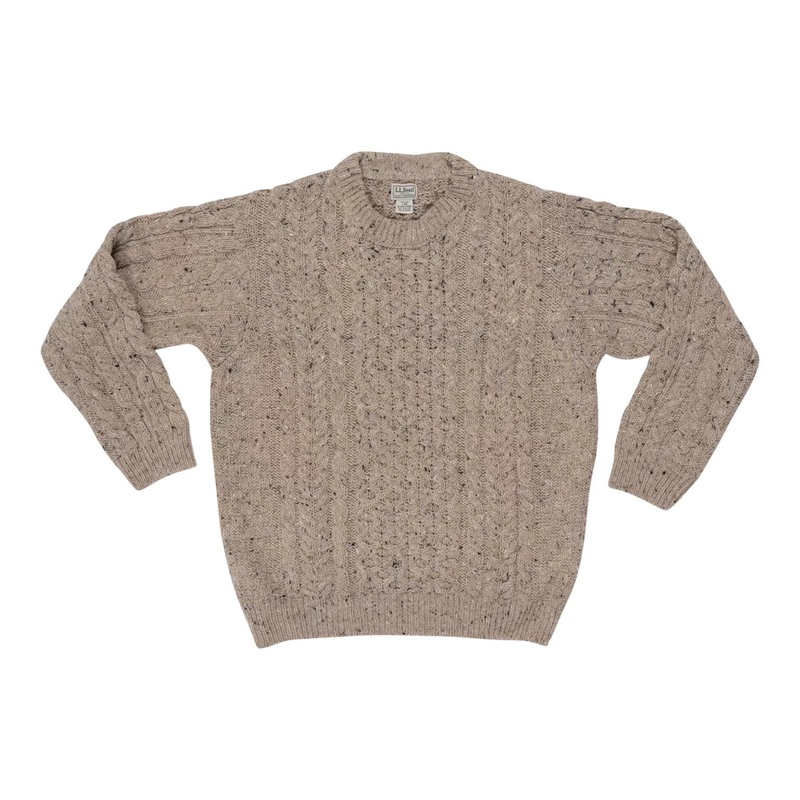 L.L. Bean Irish Fisherman's Crewneck Heritage Sweater - Men's