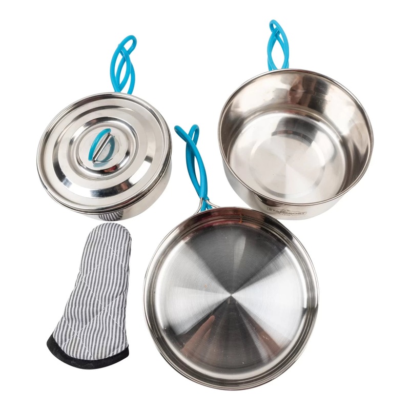 Stansport Stainless Steel Backpacking Cook Set