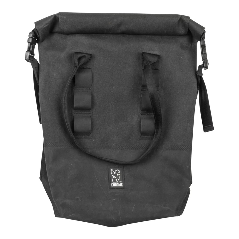 Chrome Saddle Bag Roll Top