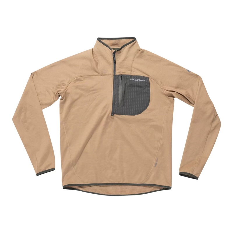 Eddie Bauer High Route Grid Fleece 1/2-Zip Mock Neck