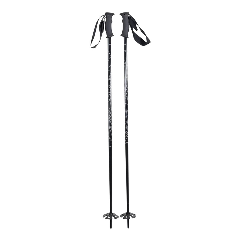 EVO Black Ski Poles 110cm - Unisex