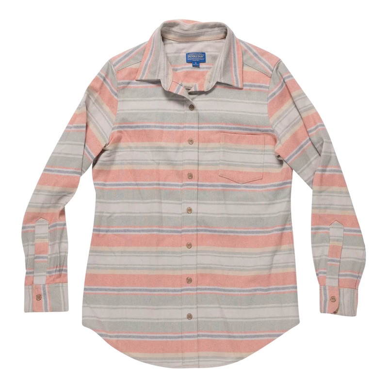 Pendleton Long Sleeve Wool Button Up Shirt - Women's
