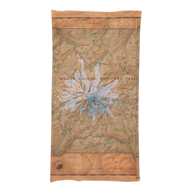 McGovern Outdoor Rainier National Park Map Bana Neck Gaiter