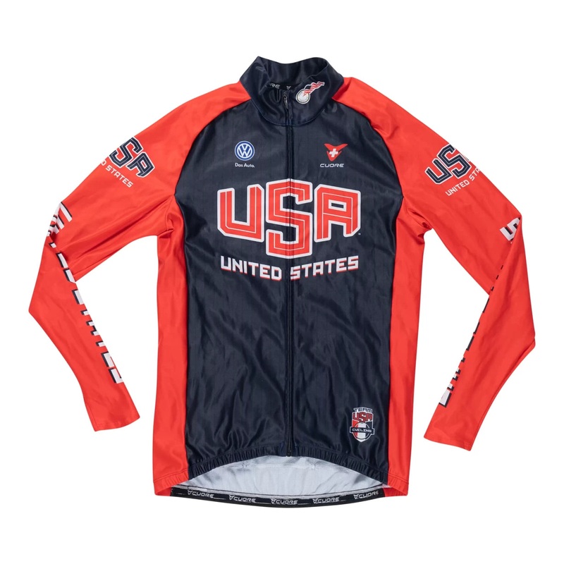 Cuore Team USA Long Sleeve Thermal Jersey - Men's