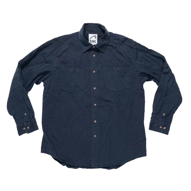 Mountain Khaki Cotton Long Sleeve Button Down - Men's