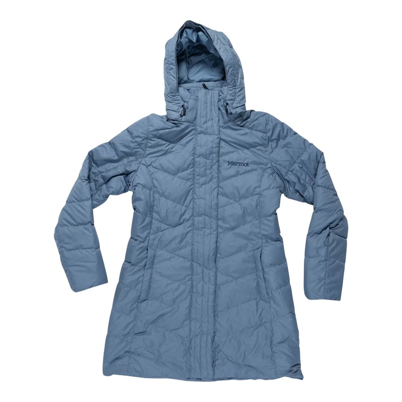 Marmot Varma Long Quilted Hooded Down Jacket - Women's