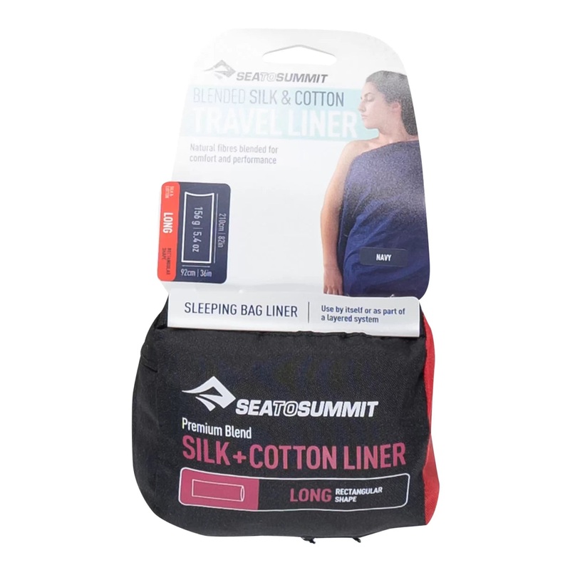 Sea To Summit Silk and Cotton Blend Rectangular Travel Liner