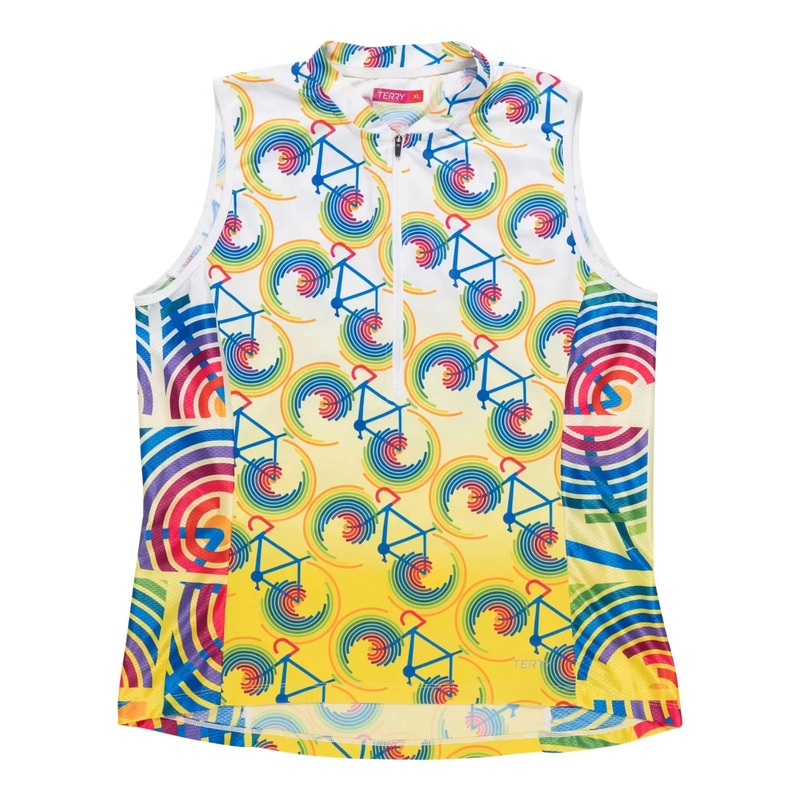 Terry Breakaway Sleeveless Bike Jersey Yellow - Women's