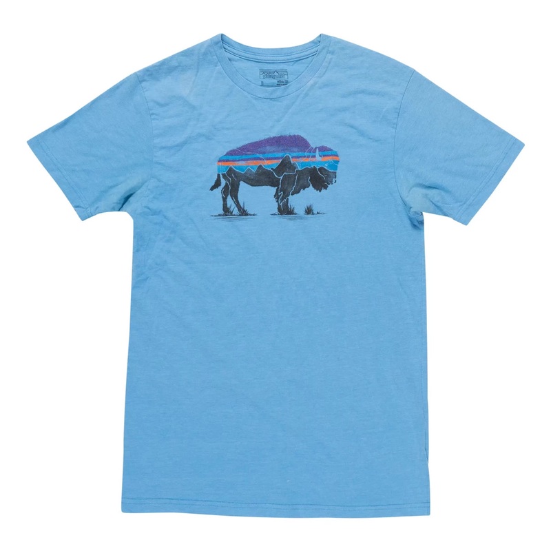 Patagonia Fitz Roy Bison Graphic Tee - Slim Fit - Men's