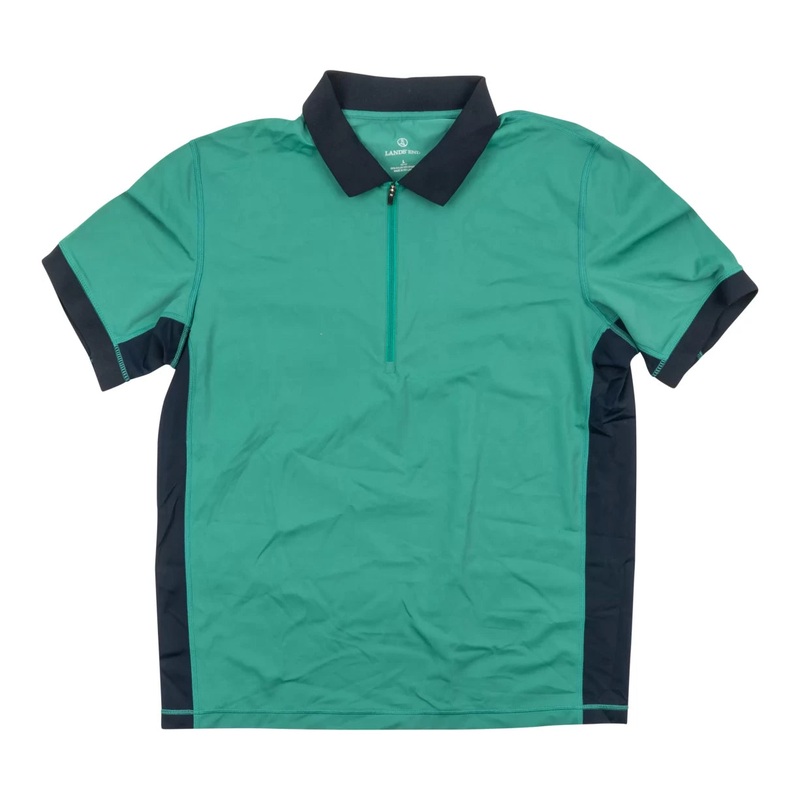 Lands' End Zip Polo - Men's