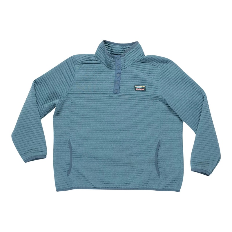 L.L.Bean Quilted 1/4 Button Pullover - Women's