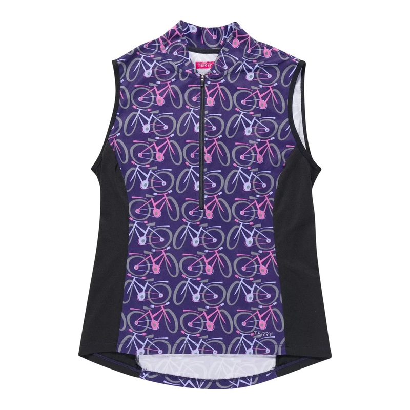 Terry Half-Zip Sleeveless Jersey - Women's