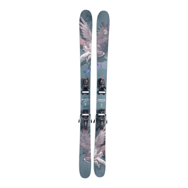 Icelantic Nomad 105 Skis 2024 - Men's w/ KneeBinding Carbon 12 Downhill Ski Bindings